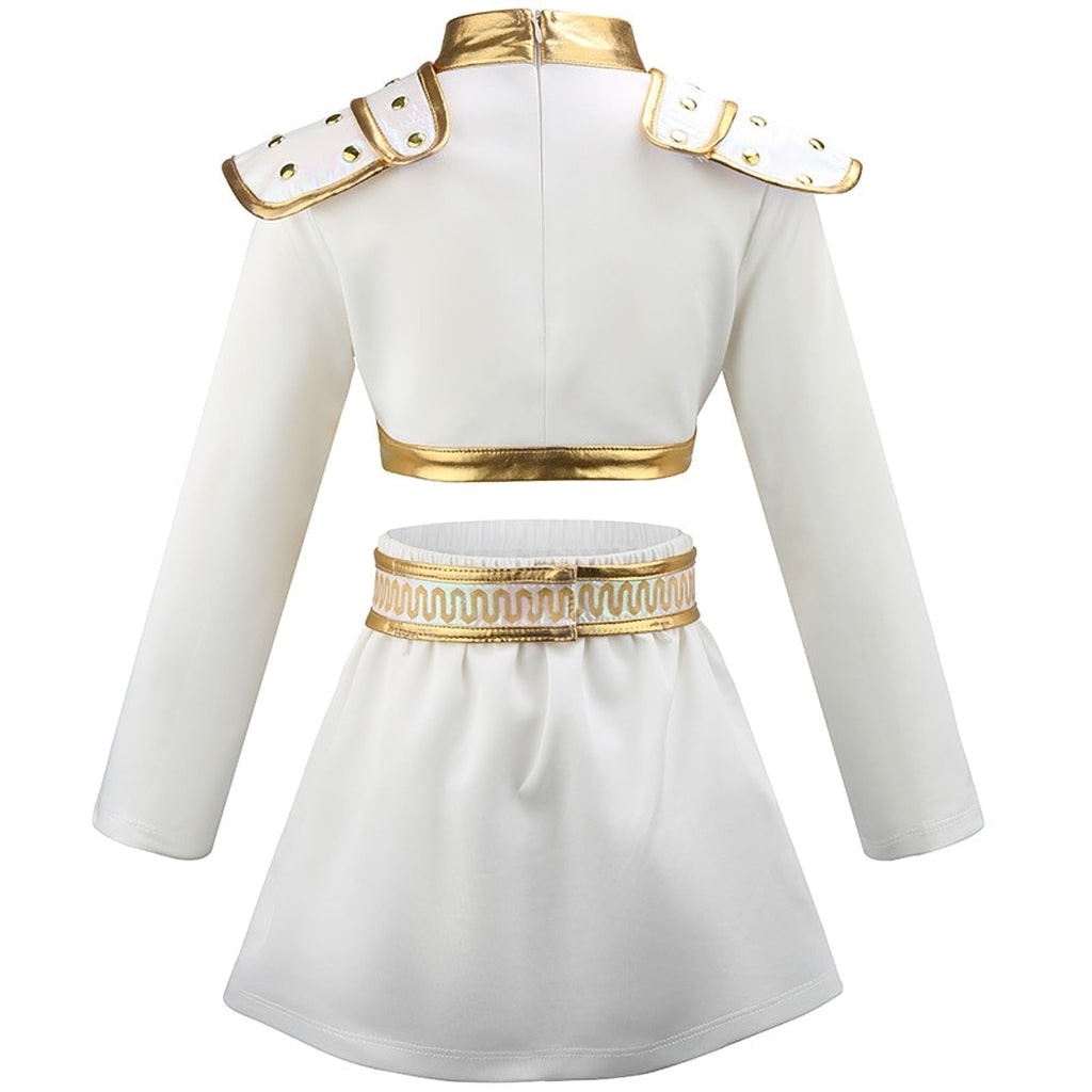 Conjunto de Fantasia de Dança Dourada para Meninas para o Halloween