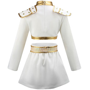Conjunto de Fantasia de Dança Dourada para Meninas para o Halloween