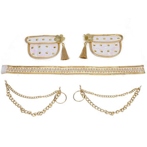 Conjunto de Fantasia de Dança Dourada para Meninas para o Halloween