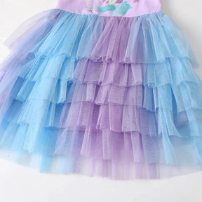 Fantasia de Halloween Infantil Vestido de Tutu de Sereia
