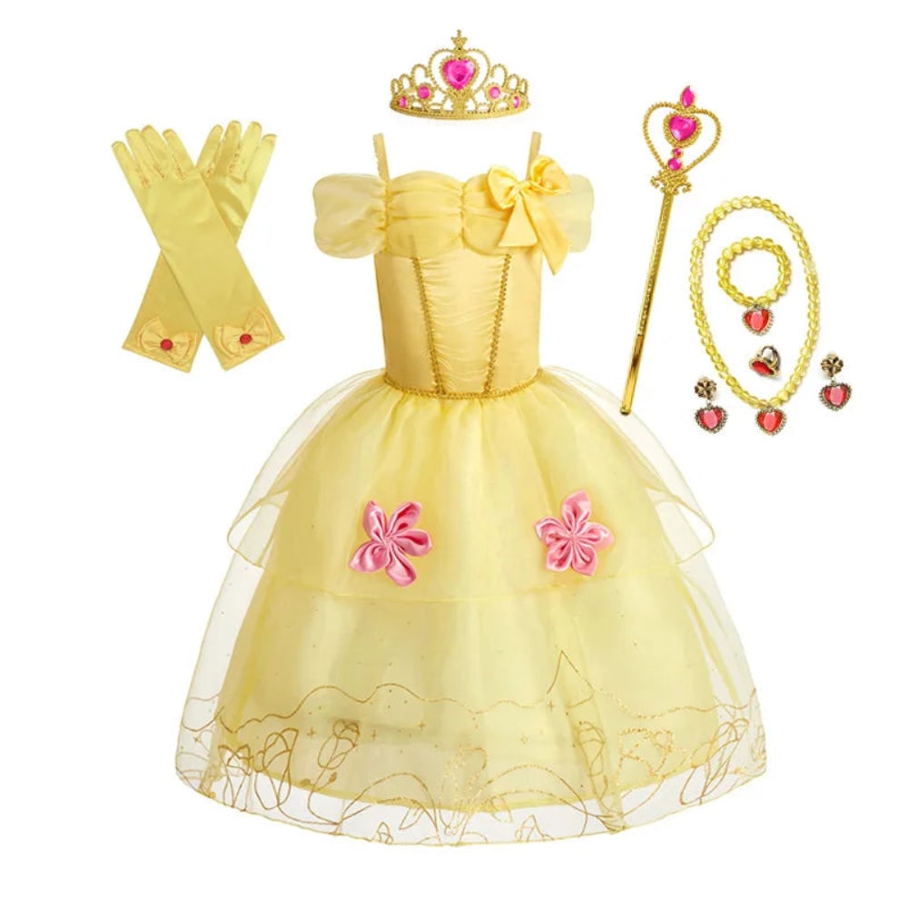 Fantasia de Princesa para Meninas para o Halloween