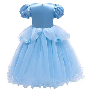 Fantasia de Halloween Infantil Vestido de Princesa Festa de Renda