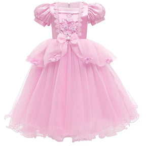 Fantasia de Halloween Infantil Vestido de Princesa Festa de Renda