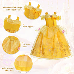 Conjunto de Fantasia de Princesa para Meninas para Festa de Halloween