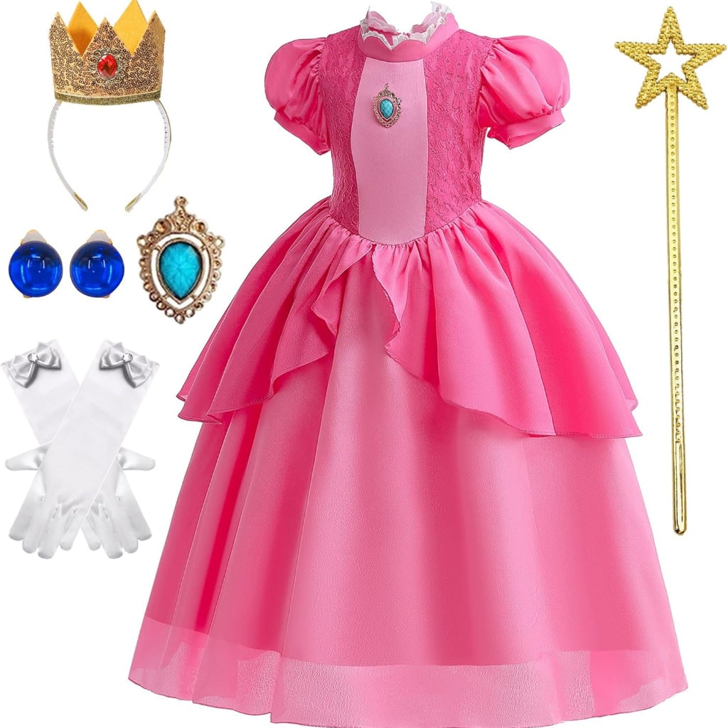 Conjunto de Fantasia de Princesa para Festa Infantil Feminina