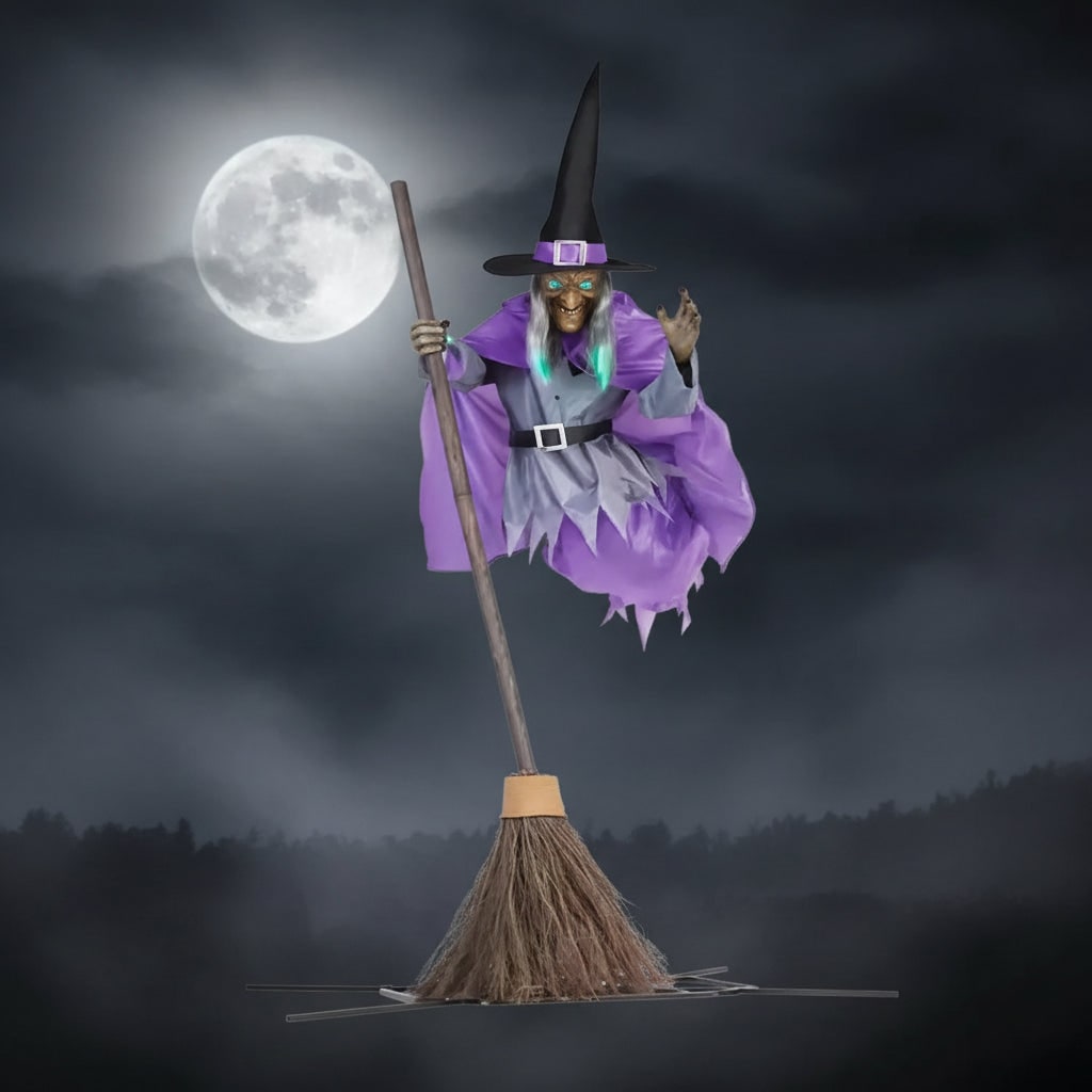 Decoração de Halloween de Bruxa Pendurada para Quintal