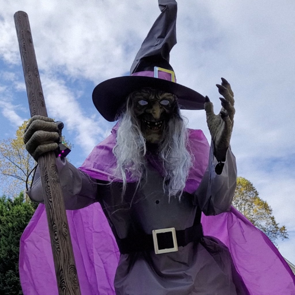 Decoração de Halloween de Bruxa Pendurada para Quintal