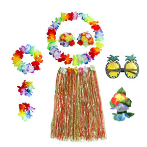 Conjunto de Fantasia Havaiana para Festa Hula de Halloween