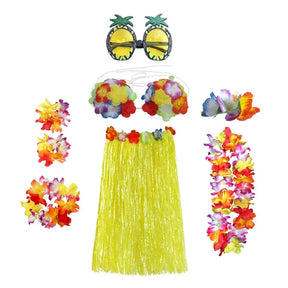 Conjunto de Fantasia Havaiana para Festa Hula de Halloween