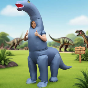 Fantasia de Dinossauro Inflável Engraçada para Halloween e Festas