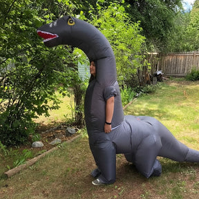Fantasia de Dinossauro Inflável Engraçada para Halloween e Festas