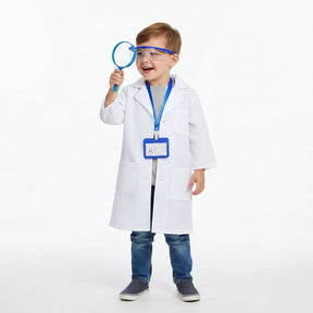 Conjunto de Fantasia de Halloween Infantil de Jaleco de Médico