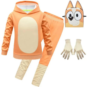 Conjunto de Fantasia de Personagem de Cachorro para Crianças de Halloween