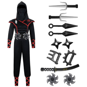 Conjunto de Fantasia de Ninja Infantil para Halloween