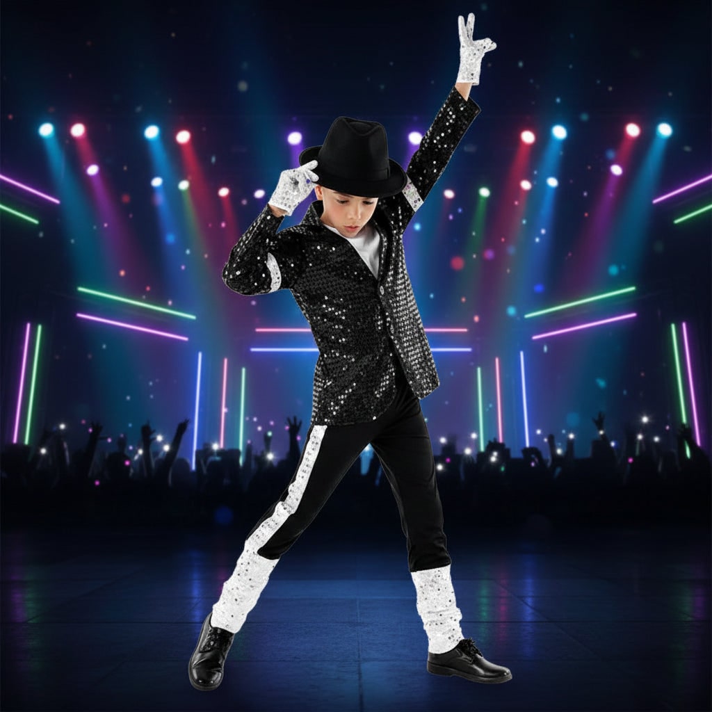 Fantasia de Halloween Infantil de Estrela Pop para Dança