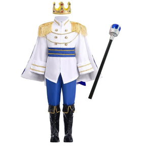 Conjunto de Fantasia de Príncipe Real para Crianças de Halloween