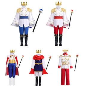 Conjunto de Fantasia de Príncipe Real para Crianças de Halloween