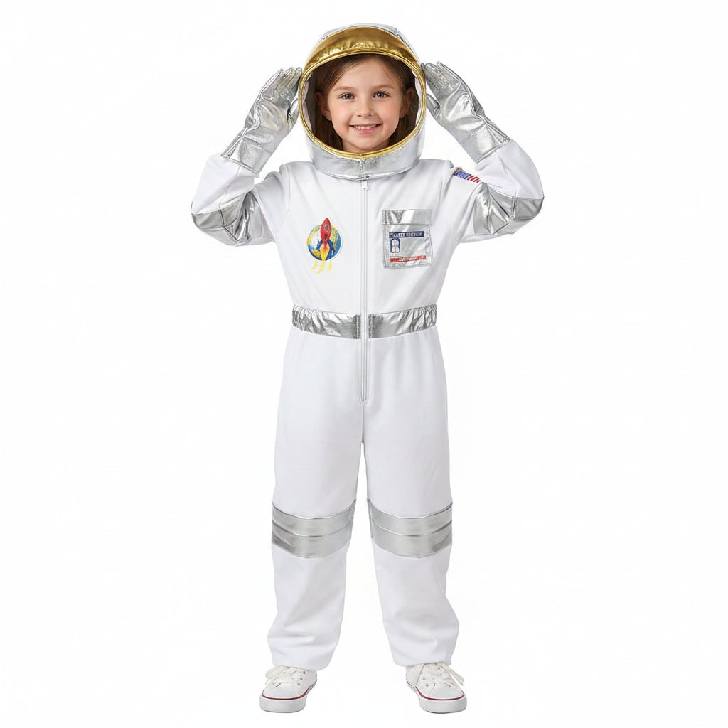 Fantasia de Halloween Infantil Macacão Explorador Espacial