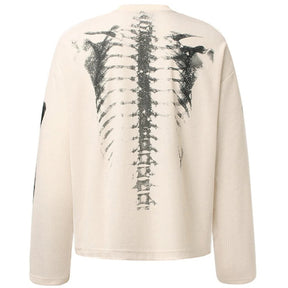 Fantasia de Halloween Camiseta de Esqueleto Masculina