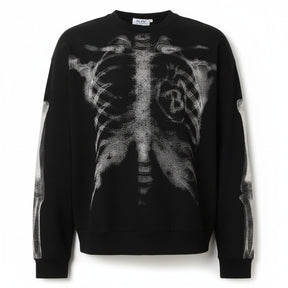 Fantasia de Halloween Camiseta de Esqueleto Masculina
