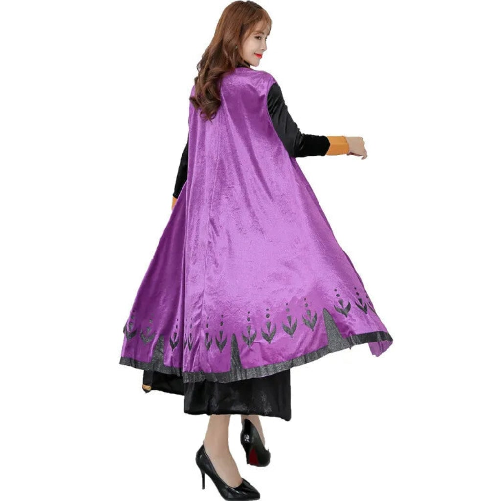 Fantasia de Princesa para Halloween Capa Feminina