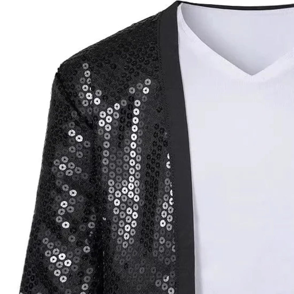 Conjunto de Jaqueta de Paetês para Fantasia de Halloween - Roupa de Performance