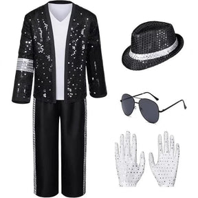 Conjunto de Jaqueta de Paetês para Fantasia de Halloween - Roupa de Performance