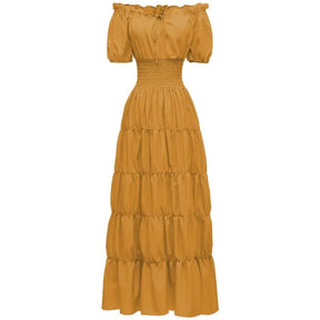 Fantasia de Halloween Vestido Longo Boho Feminino