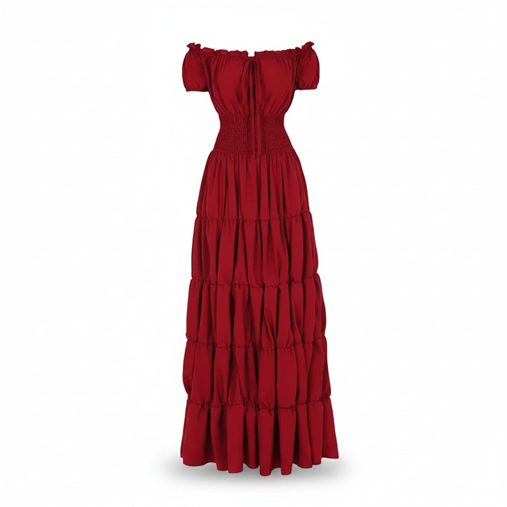 Fantasia de Halloween Vestido Longo Boho Feminino