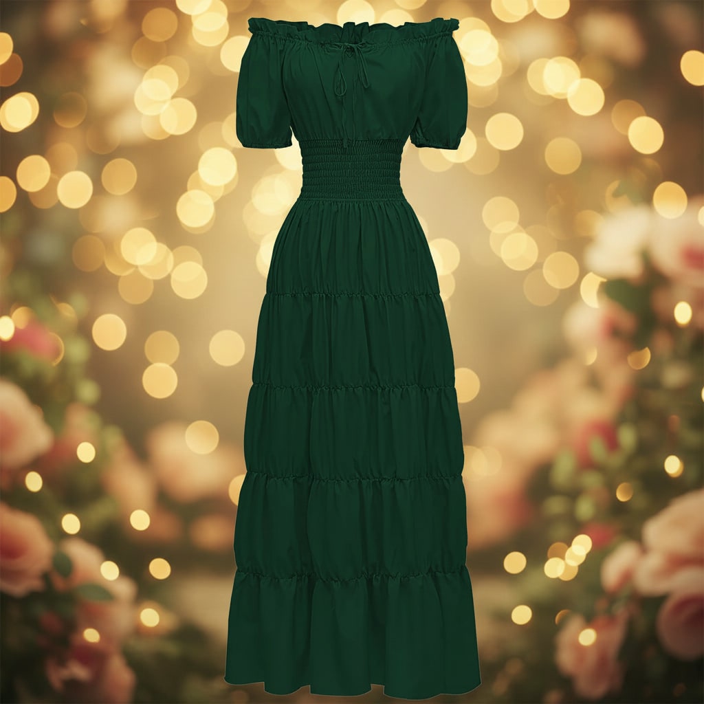 Fantasia de Halloween Vestido Longo Boho Feminino