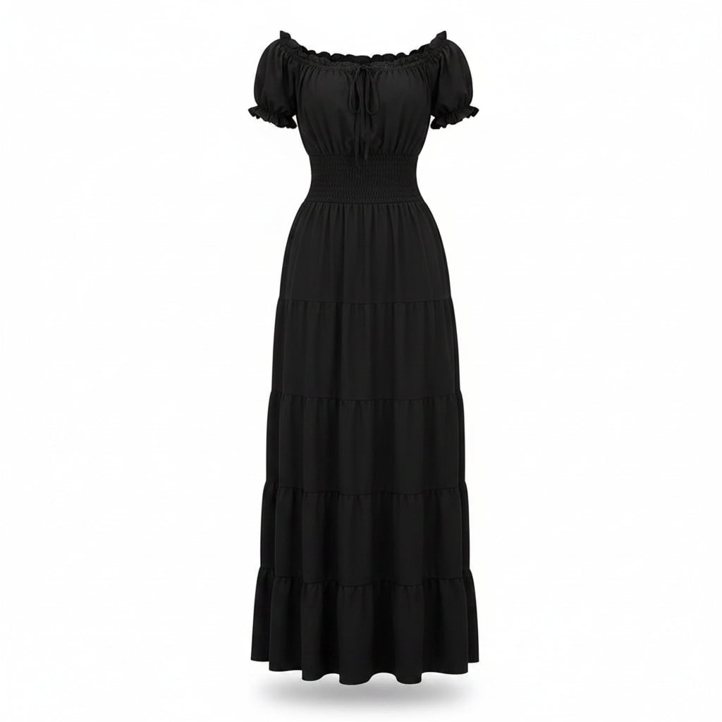 Fantasia de Halloween Vestido Longo Boho Feminino
