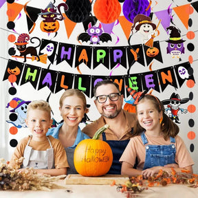 Faixa de Decoração de Halloween Enfeite de Parede para Festas