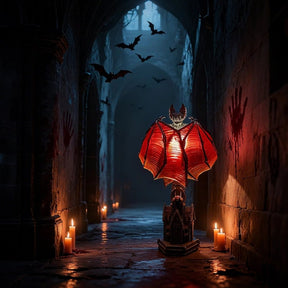 Luminária de Morcego para Decoração de Halloween,  Enfeite Assustador para Casa