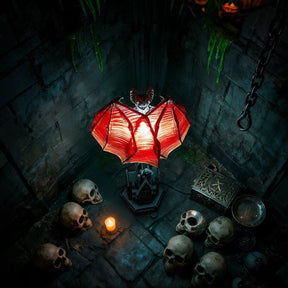 Luminária de Morcego para Decoração de Halloween,  Enfeite Assustador para Casa