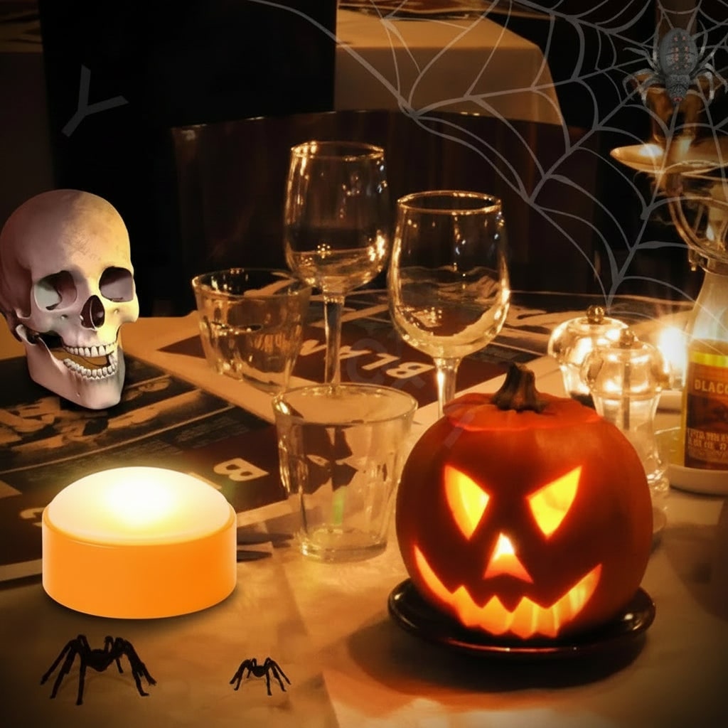Luzes de Halloween a Bateria Luz Laranja