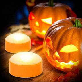 Luzes de Halloween a Bateria Luz Laranja