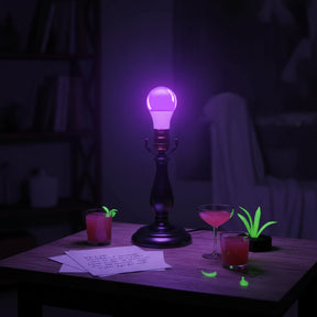 Lâmpada de Luz Negra para Decoração de Halloween com Efeito UV