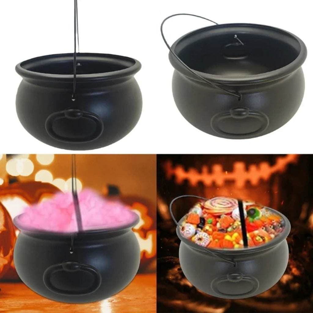 Caldeirão de Decoração de Halloween para Doçuras ou Travessuras