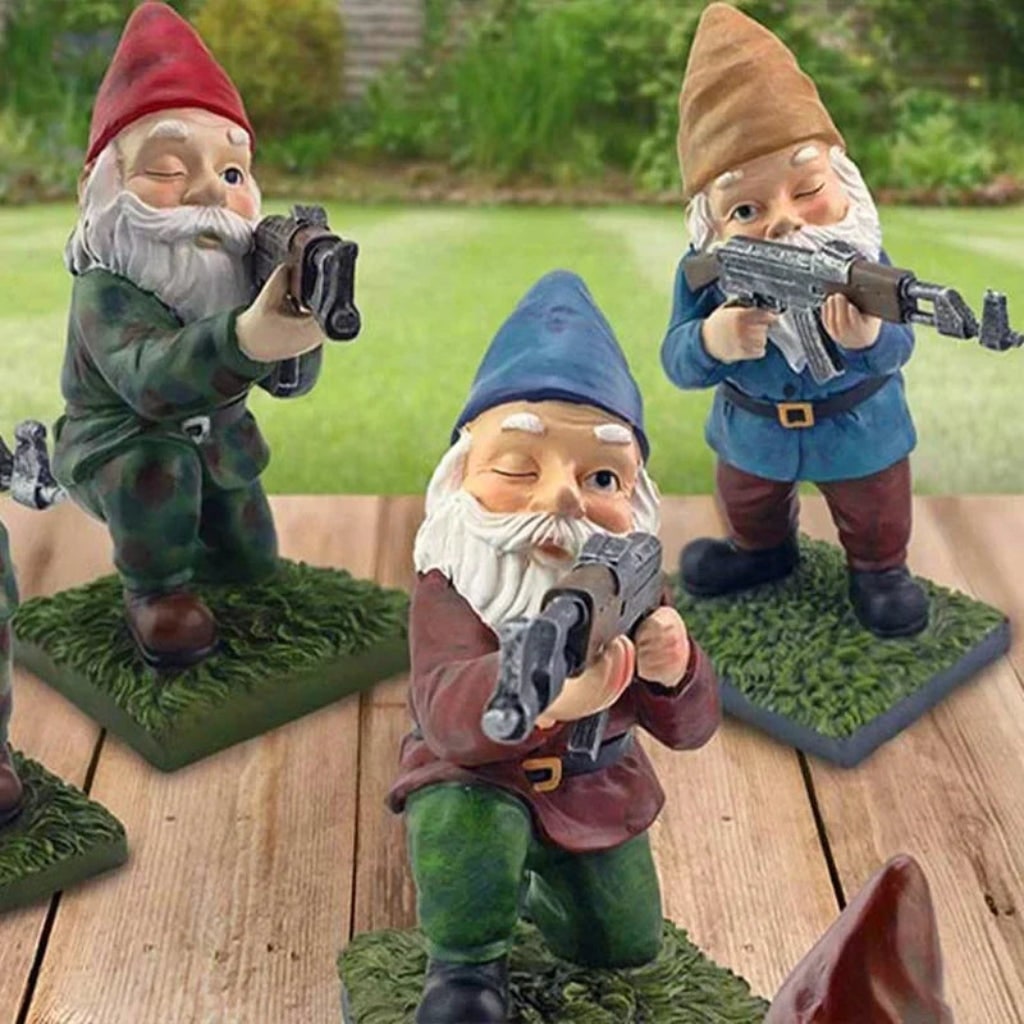 Gnomo de Jardim de Decoração de Halloween: Acento Externo Único