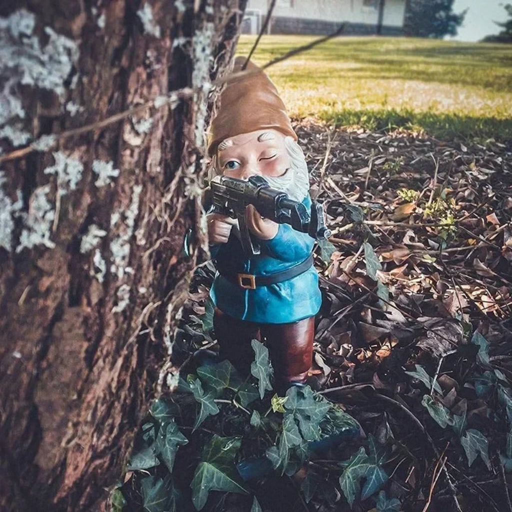 Gnomo de Jardim de Decoração de Halloween: Acento Externo Único