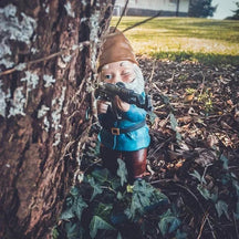 Gnomo de Jardim de Decoração de Halloween: Acento Externo Único