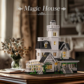 Conjunto de Montar de Blocos de Construção de Casa Assombrada de Brinquedo de Halloween