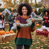 Decoração de Halloween Serpente Inflável Diversão Sazonal