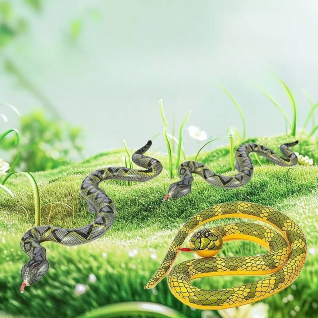 Decoração de Halloween Serpente Inflável Diversão Sazonal