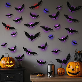 3D Bat Wall Decoration Set