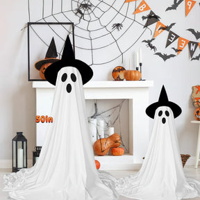Decoração de Halloween com Iluminação LED e Efeitos Sonoros para Área Externa