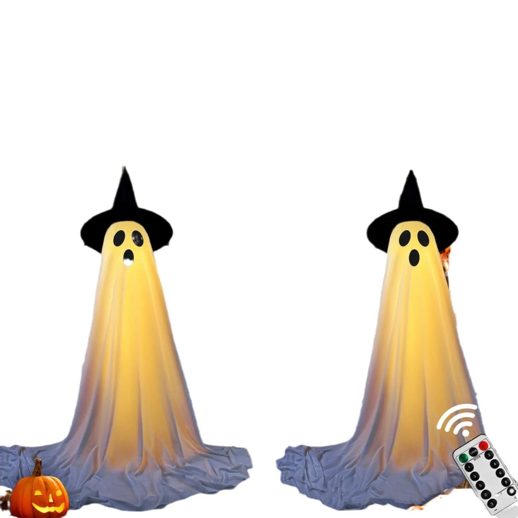 Decoração de Halloween com Iluminação LED e Efeitos Sonoros para Área Externa