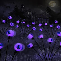 Luzes LED de Decoração de Halloween Esferas Solares para Jardim