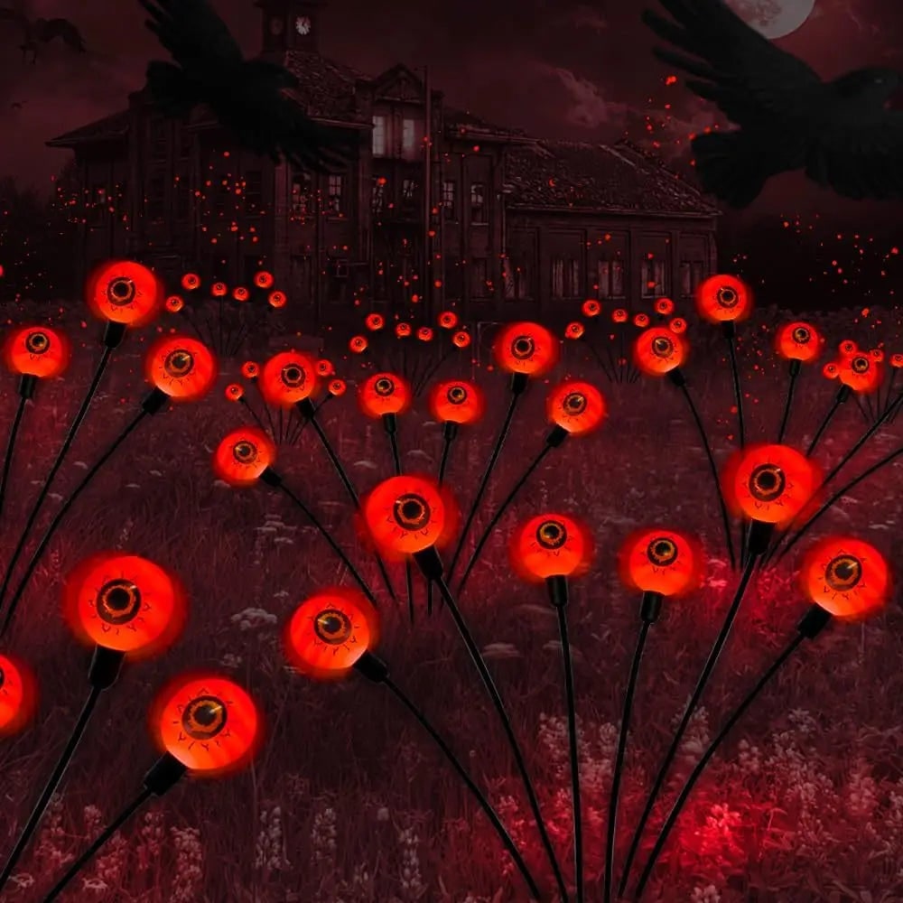 Luzes LED de Decoração de Halloween Esferas Solares para Jardim