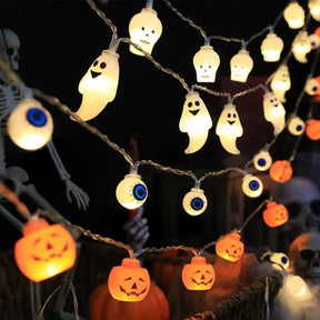 Decoração de Halloween Cordão de Luzes LED Enfeite Pendente